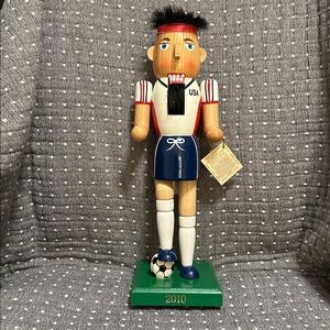 Soccer Player Nutcracker Figurine
